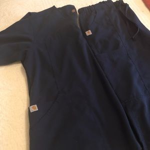 Carharrt navy blue scrub set